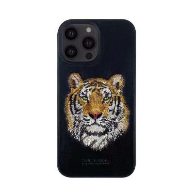 China Original Shockproof POLO Good Quality Embroidery Tiger Cover Case For iPhone 13 Pro Max for sale