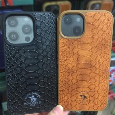 China POLO Knight Crocodile Pattern PU Case Snake Shockproof Leather Texture For iPhone 13 Pro Max for sale