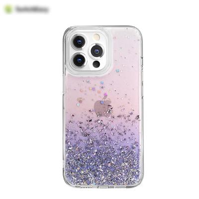 China Luxury Thick Shockproof Shockproof Mobile Phone Cover For iPhone 13 Quicksand Case Without Liquid Good Quality for sale