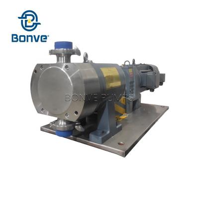 China Food and Beverage Industry Bonve Food Grade Oil Transfer Pump for Oil Coconut Oil SS316L Lobe Pump Tabletop Sanitary Vendors for sale