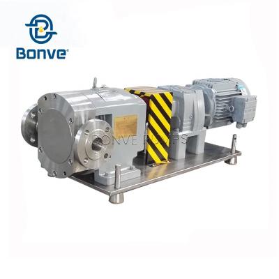 China Bonve Low Noise Mains Power Lobe Pump Explosion Proof Frequency Transfer Motor Pump With Adjustable Flow Chemical Plant for sale