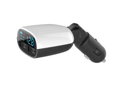 China 5V 3.4A Dual USB Car Charger With LED Current And Voltage Display for sale