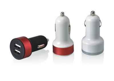 China 4.2A Fire Against Dual USB In-Car Charger With Aluminum Circle for sale