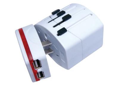 China PC 5V 2.1A  Convert Universal Travel Plug with 2 USB Port charger for sale