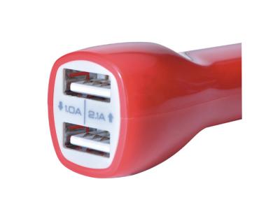 China Duckbilled 2100MA 5watt  Two USB Car Charger For Celluar Phone for sale