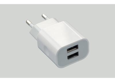 China Dual USB Portable Cell Phone Charger 5V 2100mA , usb Tablet Charger for sale