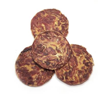 China Large Size Sustainable Dried Circle Duck Jerky Dog Food Pet Treats Snack for sale