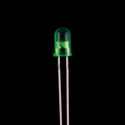 China Dip LED 5mm LED Diode Yellowish - Green 3.0-3.4V 20mA for Traffic Lights Use for sale