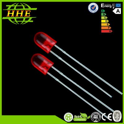 China Water Clear / Diffused LED Diode 5mm 1.8-2.2V Oval Red Yellow  Green Blue Amber for sale