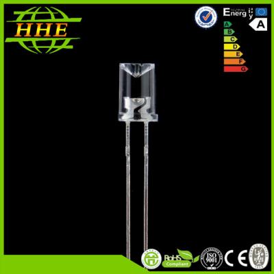 China 10000K Cold White Concave Dip 5mm LED Diode With Epistar Chip 4000mcd for sale