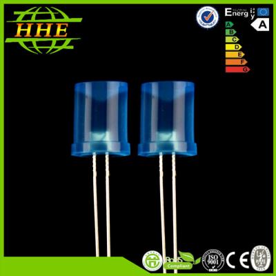 China Concave 8mm LED Light Emitting Diode With Colored Diffused Lens / 120 Degree Beam Angle for sale