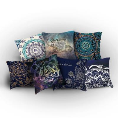 China 2022 new Ramadan living room anti-static mandala printed sofa pillow desk cushion pillow case for sale