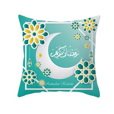 China 2021-2022 Ramadan Anti-bacteria Border Warm Linen Printed Pillow Case Sofa Cushion Cover Decorative Home Decoration for sale