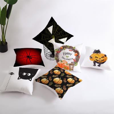 China Anti-Static Border Halloween Thanksgiving Pumpkin Pillow Case Desk Cushion Cover Living Room Sofa Decoration Pillow Case for sale