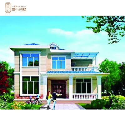 China Modern Light Steel Framed Building Low Cost Prefab Cheap Wooden House Light Steel Structure Villa Luxury Concrete for sale