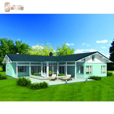 China Modern light steel villa steel structure house prefab luxury fiberglass prefab concrete house and wooden villa home for sale