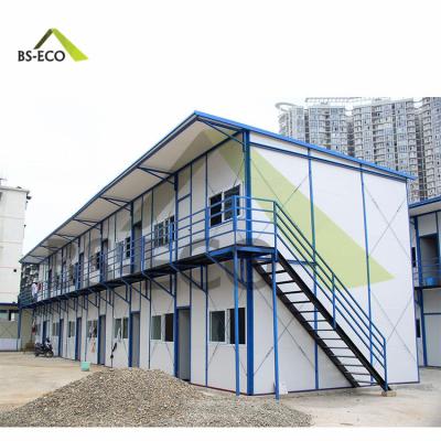 China Traditional Easy Assembled Home Living Light Steel Prefab House For Students Accommodation for sale