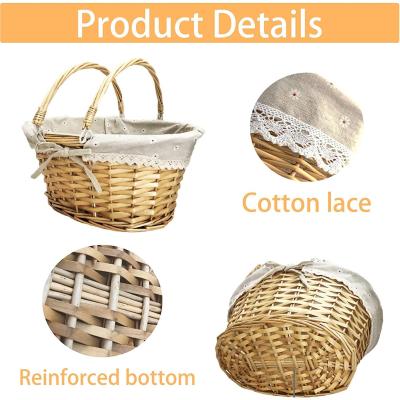 China 2022 Viable Future Picnic Wicker Basket Family Dinner Wicker Woven Basket New for sale