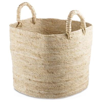 China Hot Selling Customized Woven Woven Vegetable Plankton Sustainable Handmade Rope Others Corn Husk Storage Baskets for sale