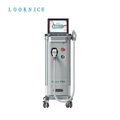 China Skin tightening super 808 sopranos diode laser 2021 advanced machine for permanent laser depilation painless hair removal for sale