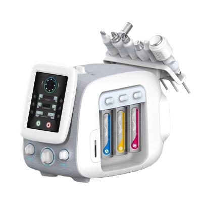 China Dropshipping Small Exfoliators H2O2 Plasma Bubble Oxygen Thermal Hydra Facial Dermabrasion Machine With Big Mechanical Pump for sale