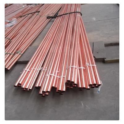 China Air Condition Industry Construction Decoration ACR Straight Copper Pipe Copper Tube For Water for sale