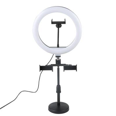 China Video Studio Shooting Beauty Make Up USB Led Ring Light With Base for sale