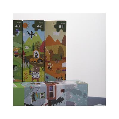 China Toy Custom Promotional Gifts Kids Adult Jigsaw Puzzles Purple Castle Cartoon Jigsaw Puzzle 1000 Pieces for sale