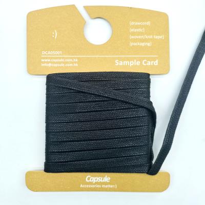 China Other Custom Cotton Rope Flat Wax Rope For Garment Bag Shoes for sale