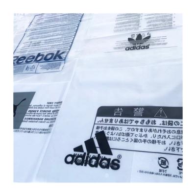 China Recyclable Transparent Packaging Plastic Bag Custom Printed Self Sealing Plastic Bag D2W Biodegradable Plastic Bag for sale