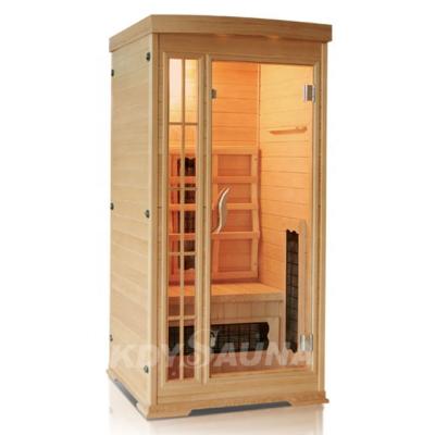 China Computer Control Panel Quality Sauna Room Hot Sale Indoor Sauna Room Far Infrared Infrared Good For 1person for sale