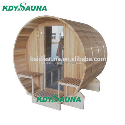 China New Design Computer Control Panel Outdoor Stone Sauna Stove Type Wooden Sauna Barrel for sale