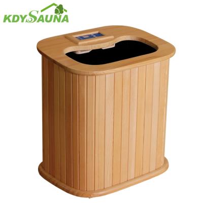 China Computer Control Panel Hardware Hemlock Portable Barrel Foot Dry Sauna KD-9004 for sale