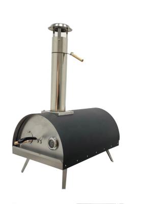 China Outdoor Wood Fire RV Black Pizza Oven Portable Pizza Oven for sale