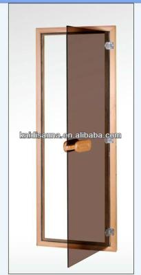 China Computer control panel Xuzhou kaidi sauna 6 Tempereated glass sauna door for sale