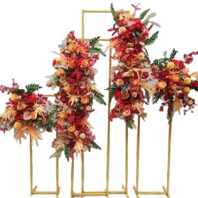 China Wedding decoration factory wholesale price wedding road guide balloon flower metal arch stand for sale