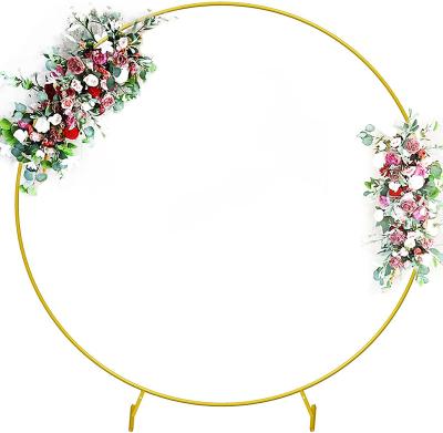 China Wedding Chinese Round Decoration Factory Price Wedding Balloon Flower Row Metal Arch Stand for sale