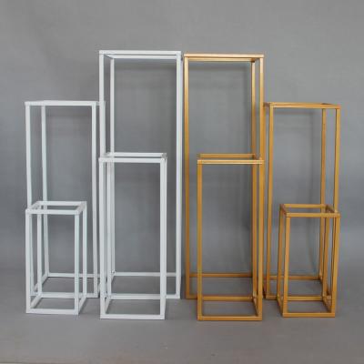 China wedding decoration factory wholesale price wedding party decoration display frame square rack for sale