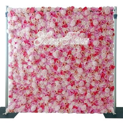 China Exclusively For Romantics Flower Wall Panel Backdrop Decoration Floral Party Wall Decorations Wedding Centerpieces Flower Wall for sale