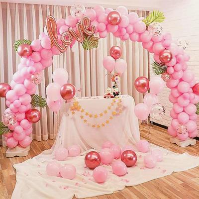 China Party Supplies Wedding Decoration and Supplies Color Customizable Semi Closed Balloon Flower Around Arch Stand for sale