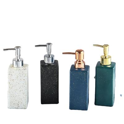 China Shoulder Cosmetic High Grade Flat Square Shading Press Washing Supplies Glass Bottle And Cosmetic Packing Bottle for sale