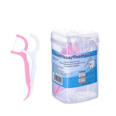 China Home Travel High Quality 30 Pieces / Bottle Floss Heart Shape Floss Selection Teeth High Quality Dental Floss for sale