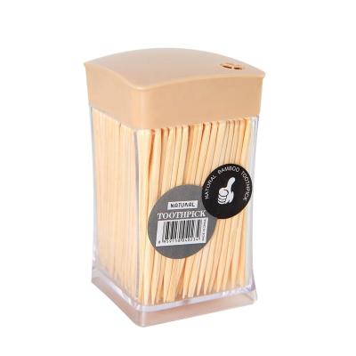 China Disposable Natural Bamboo Toothpicks High Temperature Disinfection Can Be Customized Label for sale