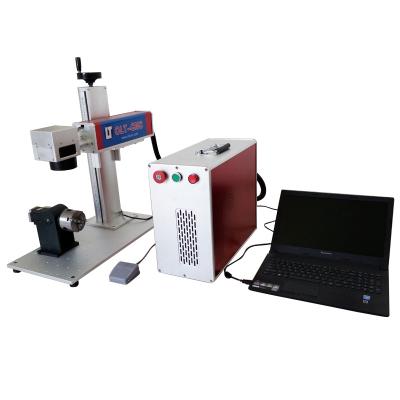 China Laser Marking 20W 30W JPT MOPA Fiber Laser Marking Machine For Color Printing On Aluminum Metal Stainless Steel Power Time Lead Graphic for sale