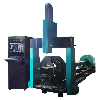 China Laser CUTTING Big Round Tube Cutting Machine / Laser Cutting Tube Pipe Cutting Machine for sale