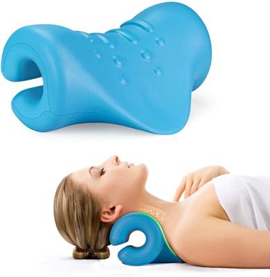 China 2021 Anti-static Neck Traction Pillow Massager Relieve Cervical Pain Portable Inflatable Neck Pillow Stretcher for sale