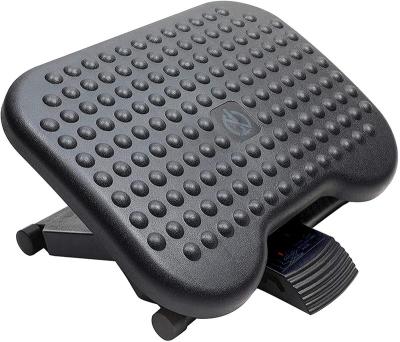 China Massage 2022 Adjustable Under Desk Footrest Massager Plastic Work With Under Desk Massage Foot Stool With 3 Size 30 Degree Position for sale