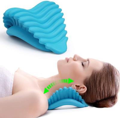 China Anti-Static Neck and Shoulder Cervical Relaxer Traction Device for Pain Relief Spine Alignment Chiropractic Cervical Pillow Neck Stretcher for sale