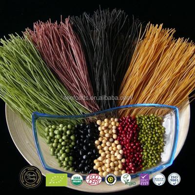 China Black Bean Gluten Free Organic Adzuki Soybeans Gluten Free Organic Adzuki Mung Edamame Chickpeas Chickpea Lentil Pea Pasta Spaghetti Green Red Fettuccine for sale