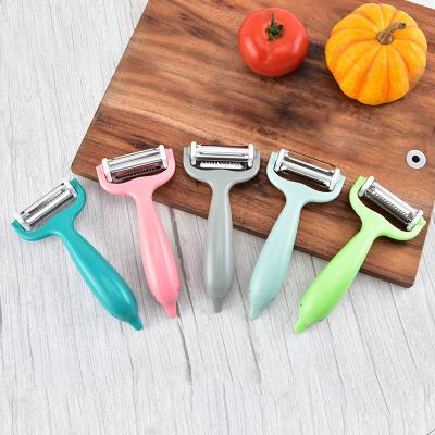 China Viable Multifunctional Dolphin Shape Julienne Peeler Vegetable Peeler Double Grater Kitchen Planing Accessories Cooking Tools for sale